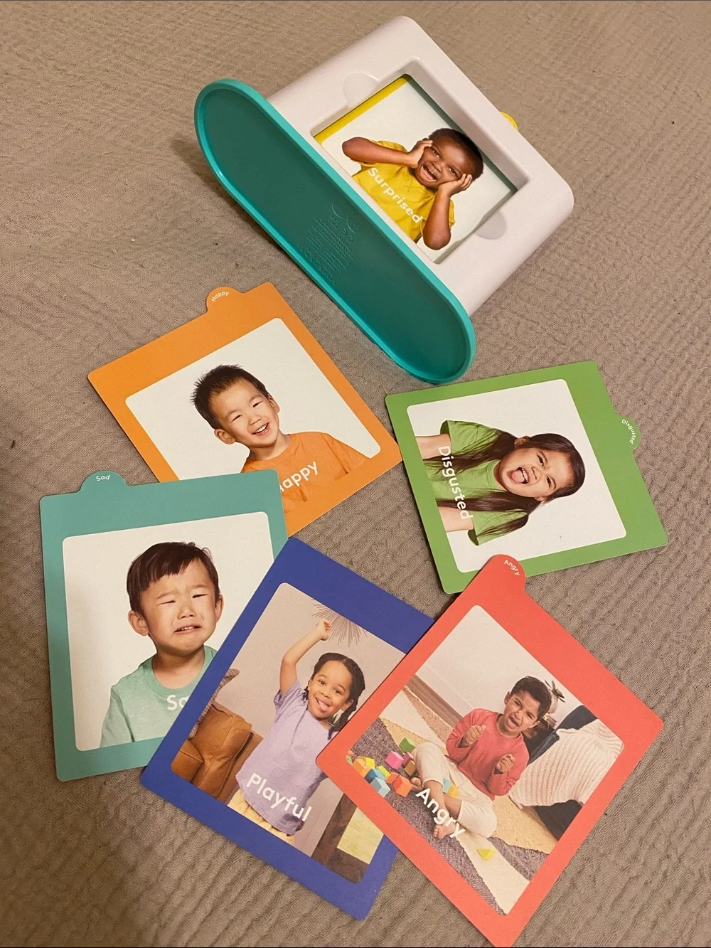 LOVEVERY Montessori Balance Scale Learning Toy Set - Teal and Natural